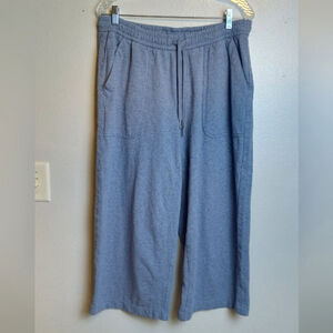 Athleta Farallon Heathered Wide Crop Pant Size 12